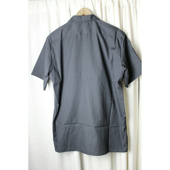 Dickies Industrial Work Shirt, Gray 2X & 3X - Picture 4 of 5